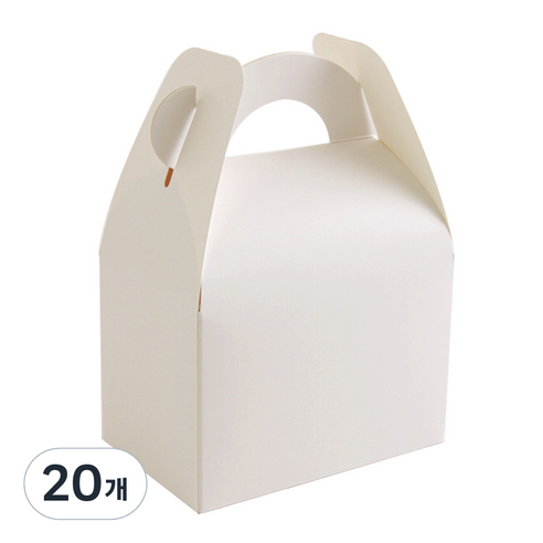 생크림 상자 20 x 13.5 x 9 cm, 화이트, 20개