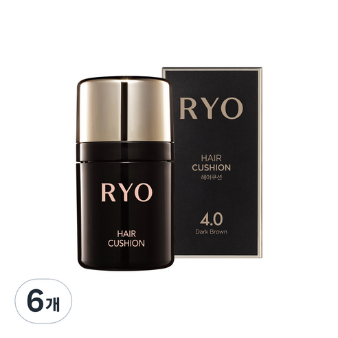 려 헤어쿠션 7g, 짙은갈색 4.0, 6개