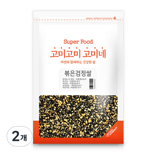 고미네 볶은 검정쌀, 400g, 2개