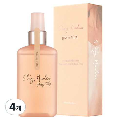 바디홀릭 스테이누디 헤어&바디미스트 그래시 튤립, 100ml, 4개