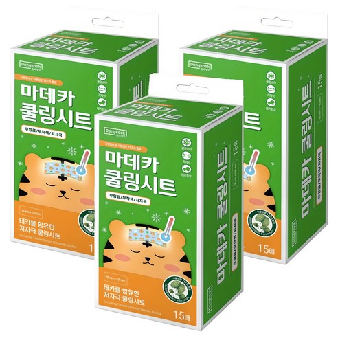 동국제약 마데카 쿨링시트, 15개입, 3개
