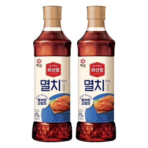 하선정 알뜰형 멸치액젓, 1kg, 2개