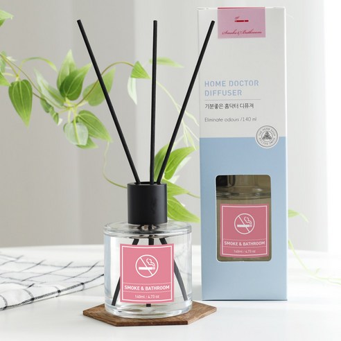 더허브샵 홈닥터 디퓨져 140ml, 담배냄새&욕실냄새