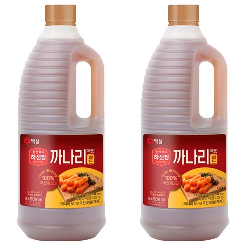 하선정 까나리액젓 골드, 2.5kg, 2개