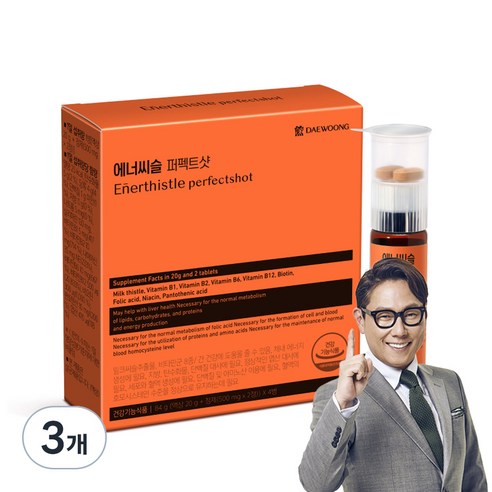 에너씨슬 대웅제약 퍼펙트샷 멀티비타민, 4회분, 3개