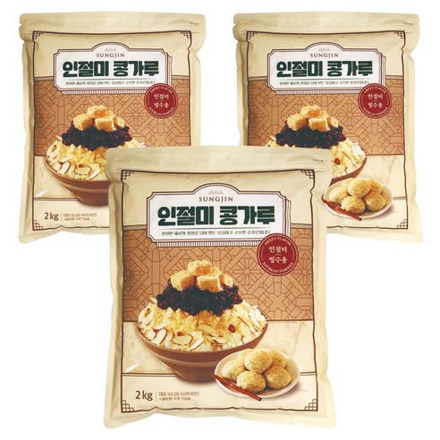 성진 인절미 콩가루, 2kg, 3개