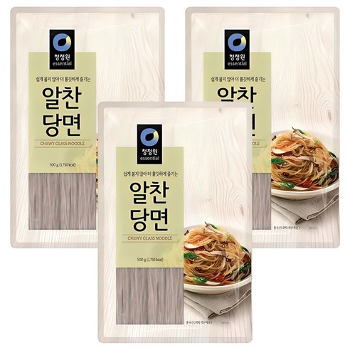 청정원 알찬 당면, 500g, 3개