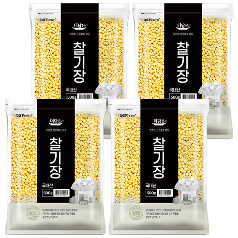 더담은 국산 찰기장, 500g, 4개