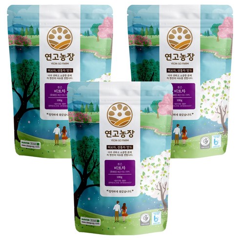 연고농장 볶은 비트차, 100g, 3개, 1개입