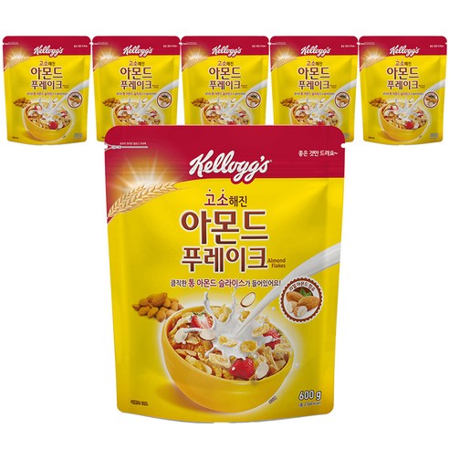 켈로그 아몬드 푸레이크, 600g, 6개