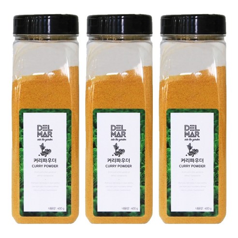 딜리셔스마켓 커리파우더 대형, 400g, 3개