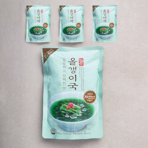 청조푸드 가마솥 깔끔하고 담백한 올갱이국, 500g, 4개