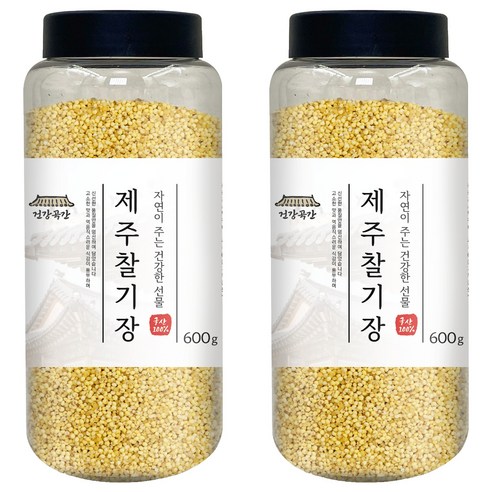 건강곡간 제주 찰기장, 600g, 2개