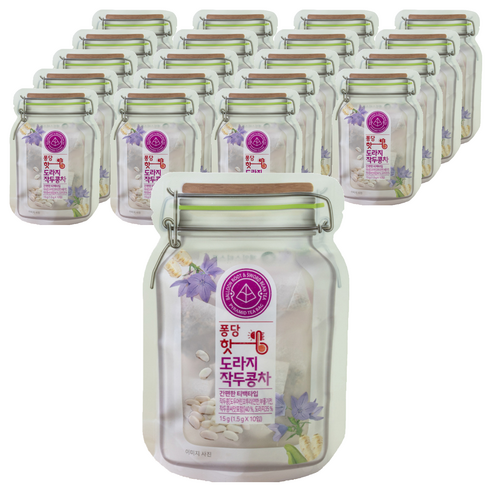 제임스티스푼 무카페인 퐁당 핫 도라지 작두콩차, 1.5g, 10개입, 20개