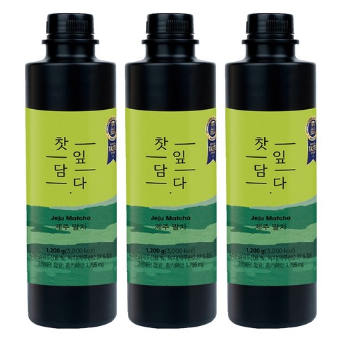스위트컵 찻잎담다 제주 말차, 1200g, 3개
