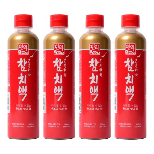 한라 참치액, 500ml, 4개