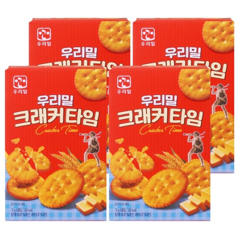 우리밀 크래커 타임 18.5g x 4p, 74g, 4개