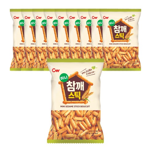 청우식품 미니참깨스틱, 370g, 10개