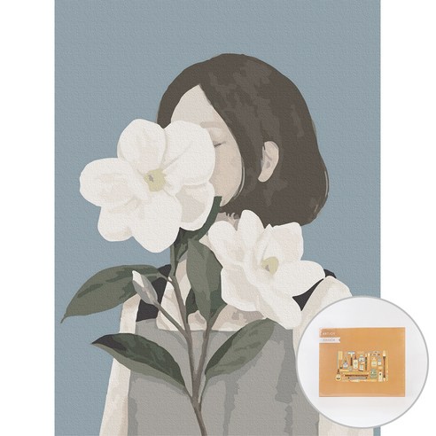 아트조이 DIY 명화그리기 30 x 40 cm, 꽃을 든 여인, 1개
