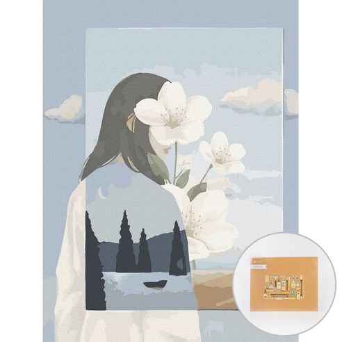 아트조이 DIY 명화그리기 30 x 40 cm, 사진 속 여인, 1개