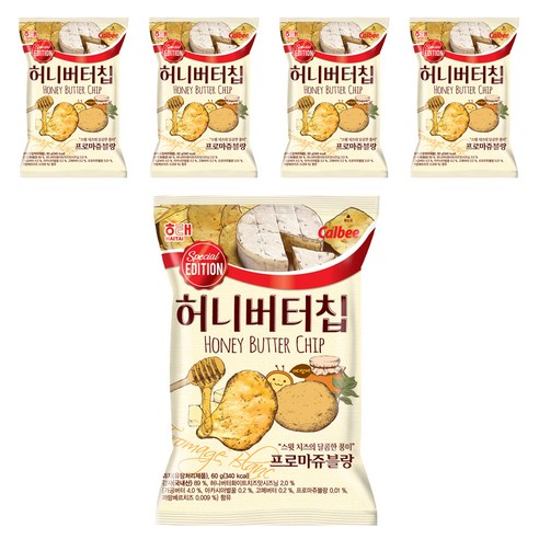 허니버터칩 프로마쥬블랑, 60g, 5개