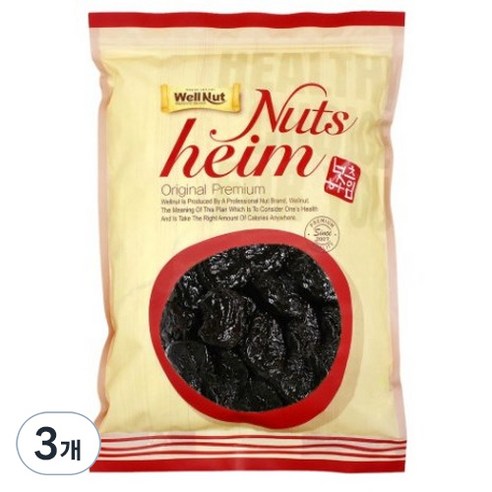 웰넛 자연두레 프룬, 1kg, 3개