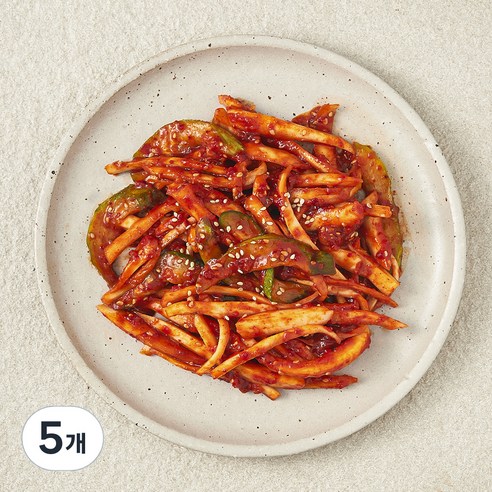 식탁위의사계 녹선 오이 도라지무침, 120g, 5개