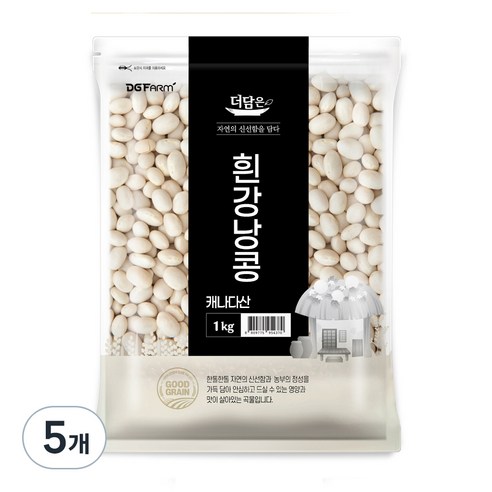 더담은 흰강낭콩, 1kg, 5개