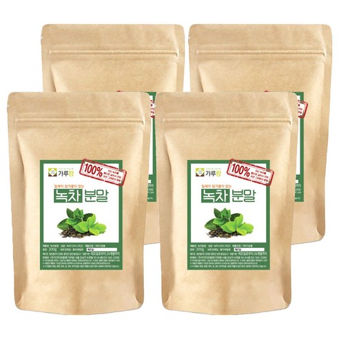 가루랑 녹차 분말, 200g, 1개입, 4개