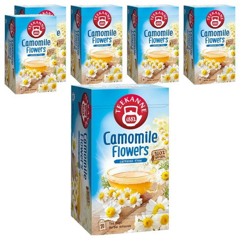 티칸네 카모마일 플라워즈 허브티, 1.5g, 20개입, 6개