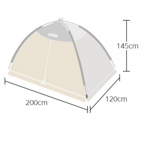 빈슨메시프 포그니 원터치 난방텐트는 간편한 설치와 싱글 사이즈로 편리하게 사용할 수 있는 돔형 텐트입니다.