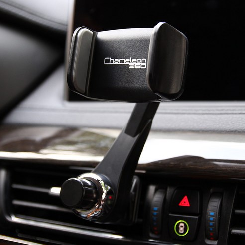 차량 송풍구에 장착하여 최적 시야각과 편리한 사용 경험을 제공하는 카멜레온360 송풍구형 스마트폰 차량용 거치대