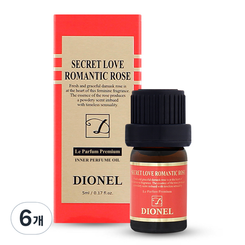 디오넬 시크릿 러브 로맨틱 로즈, 5ml, 6개