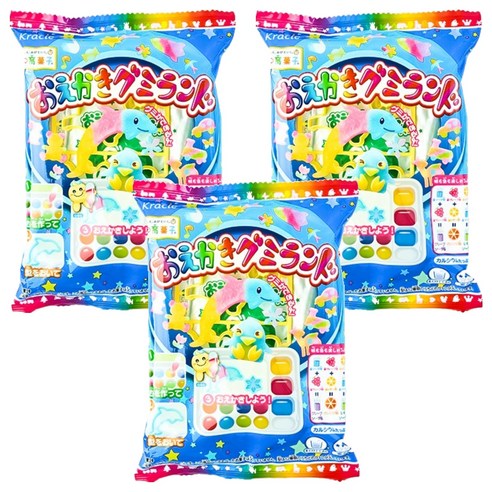 크라시에 오에가키 구미랜드 젤리만들기, 27g, 3개