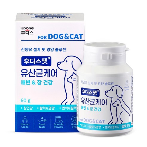 후디스펫 반려동물 유산균케어 영양제, 장건강/유산균, 1개
