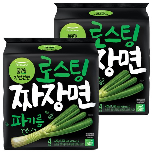 풀무원 파기름 로스팅 짜장면 117g, 8개