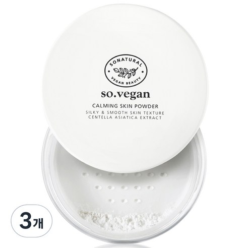 쏘내추럴 카밍 코튼 스킨 파우더 8g, 3개
