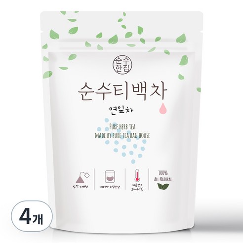 순수한집 연잎차 삼각티백, 1g, 50개입, 4개