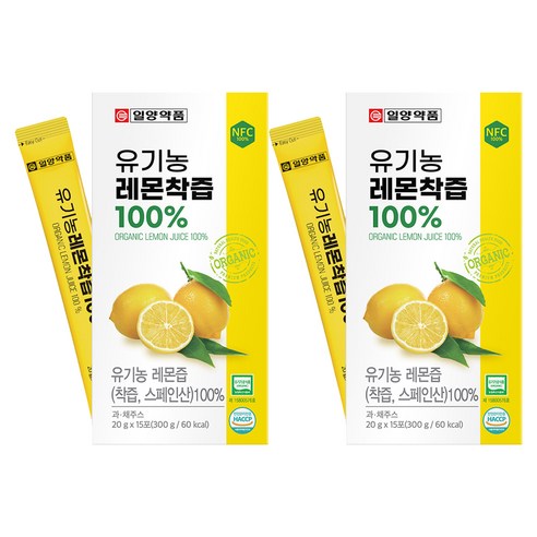일양약품 레몬착즙 100% 15p, 300g, 2개