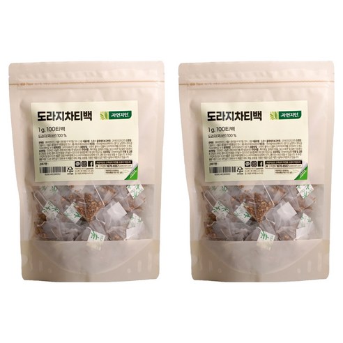 자연지인 도라지 차 삼각티백, 1g, 100개입, 2개