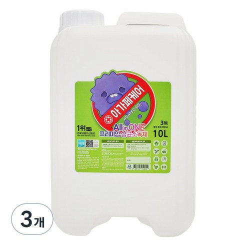아가페케어 뿌리는 살균소독제, 10L, 3개