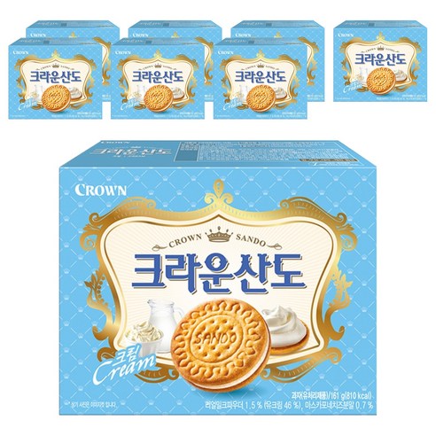 크라운 산도 크림, 161g, 8개