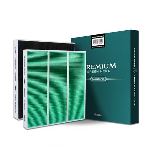 필터포유 프리미엄 그린 헤파 캐빈 수입차 에어컨필터, CFUP206(혼다, 시빅, 어코드, 오딧세이, 파일럿, CRV), 1개