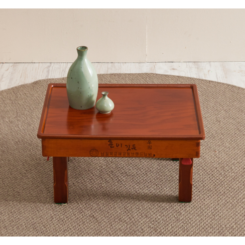 조은세상 남원 향로 찻상 450 x 330 x 220 mm, 대추색