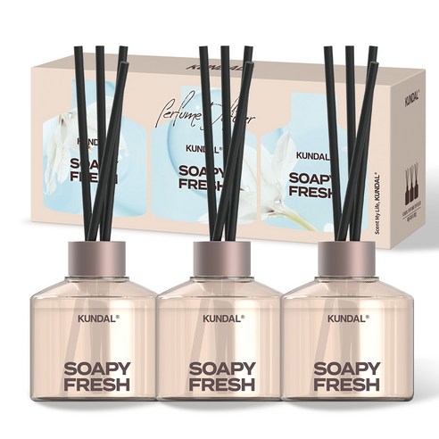 쿤달 퍼퓸 디퓨저 선물세트, 소피프레쉬향, 200ml, 3개