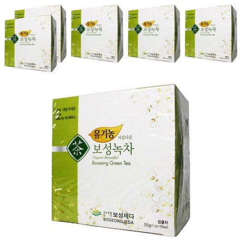 보성제다 유기농 보성녹차, 1.1g, 50개입, 6개