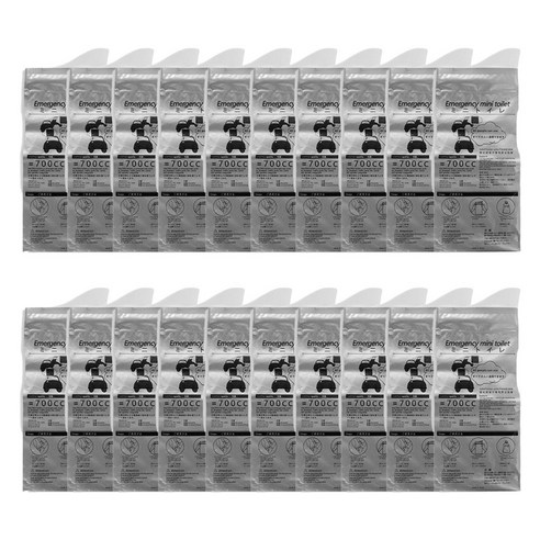 실케어 휴대용 비상용 소변봉투, 20개