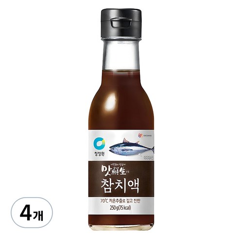 청정원 맛선생 참치액, 250ml, 4개