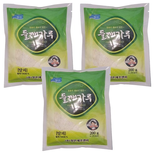 청은에프엔비 들깨가루, 200g, 3개