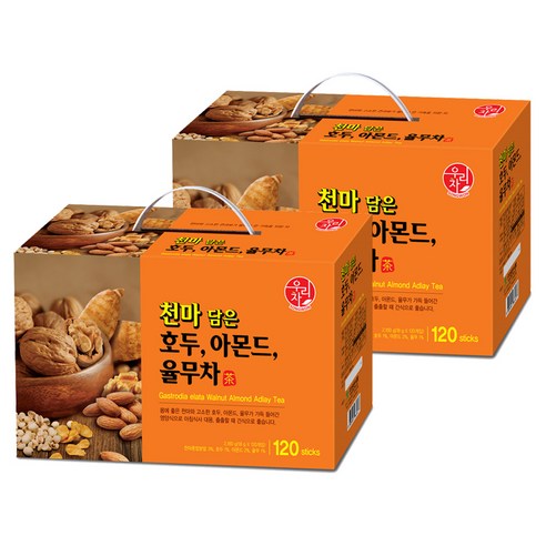 우리차 천마 담은 호두 아몬드 율무차, 18g, 120개입, 2개
